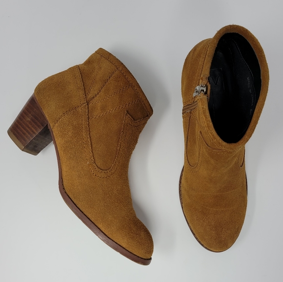 DV by Dolce Vita Shoes - DV By Dolce Vita Suede Juju Ankle Boots Brown